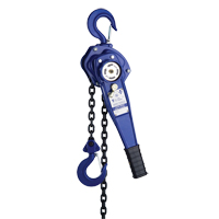 Lever Hoist with 3' Chain, 3' Lift, 500 lbs. (0.25 tons) Capacity NRZ Safety Inc.