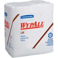 WypAll&reg; L20 Single-Use Towels, All-Purpose, 12-1/2" L x 12" W NRZ Safety Inc.