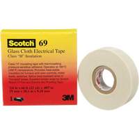 Ruban en tissu de verre Scotch, 19 mm (3/4") la x 20 m (66') lo, 7 mils, Blanc NRZ Safety Inc.