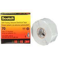 Scotch&reg; Self-Fusing Silicone Rubber Electrical Tape, 25.4 mm (1") x 9 m (30'), Grey, 12 mils NRZ Safety Inc.