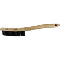Brosse &agrave; r&eacute;curer &agrave; manche courb&eacute;, Acier, 3 x 19 rangs de fils, Longueur 13-3/4" NRZ Safety Inc.