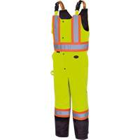 5041BB Pantalon &agrave; bretelles matelass&eacute; imperm&eacute;able, Polyester, Grand, Jaune lime haute visibilit&eacute; NRZ Safety Inc.