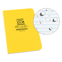 Memo Book, Soft Cover, Yellow, 112 Pages, 3-1/2" W x 5" L NRZ Safety Inc.