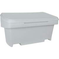 Heavy-Duty Outdoor Salt and Sand Storage Container, 24" x 48" x 24", 10 cu. Ft., Grey NRZ Safety Inc.