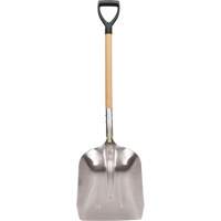 Scoop Shovel, Wood, Aluminum Blade, D-Grip Handle, 24-1/2" Length NRZ Safety Inc.