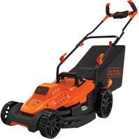 Lawn Mower with Comfort Grip Handle, Push Walk-Behind, Electric, 15" Cutting Width NRZ Safety Inc.