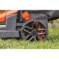 Lawn Mower with Comfort Grip Handle, Push Walk-Behind, Electric, 15" Cutting Width NRZ Safety Inc.