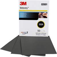 Wetordry Abrasive Sheet 411Q, 9" x11", 500 Grit, Silicon Carbide NRZ Safety Inc.