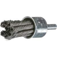 Knot Wire End Brush, 1" Dia., 0.02" Wire Dia., 1/4" Shank NRZ Safety Inc.
