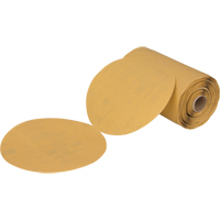 Stikit 216U Gold Paper Disc Roll, 6" Dia., P360 Grit, Aluminum Oxide NRZ Safety Inc.