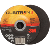 Cut-Off Wheels - CubitronII, 5" x 0.045", 7/8" Arbor, Type 27, Ceramic, 12250 RPM NRZ Safety Inc.