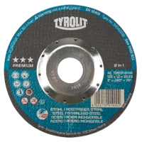 Premium 2 in 1 Thincut Cut-Off Wheel, 5" x 0.045", 7/8" Arbor, Type 27, Aluminum Oxide, 12250 RPM NRZ Safety Inc.
