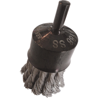 Knotted Wire End Brushes, 1" Dia., 0.014" Wire Dia., 1/4" Shank NRZ Safety Inc.