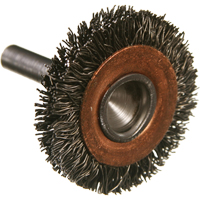Circular Crimped Wire End Brushes, 2", 0.014" Fill, 1/4" Shank NRZ Safety Inc.