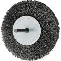 Circular Crimped Wire End Brushes, 4", 0.008" Fill, 1/4" Shank NRZ Safety Inc.