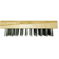 Flat Wire Butcher Block Brushes, Flat Steel Wire, 5 x 10 Wire Rows, 7-5/8" Long NRZ Safety Inc.