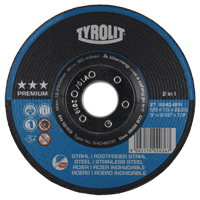 2-IN-1 Performance Plus Grinding Disc, 7" x 9/32", 7/8" Arbor, Type 27 NRZ Safety Inc.