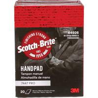Scotch-Brite 7447 Hand Pads, Aluminum Oxide, 9" x 6", Very Fine Grit NRZ Safety Inc.