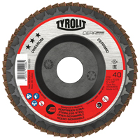 Disque &agrave; lamelles Cerabond, 5" x 7/8", Type 27, Grain 40, C&eacute;ramique NRZ Safety Inc.
