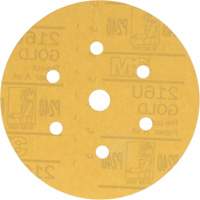 Hookit Dust-Free Sanding Disc, 6" Dia., P240 Grit, Aluminum Oxide, A-Weight NRZ Safety Inc.
