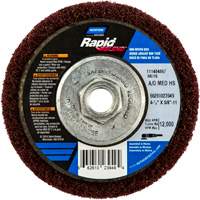 Meule abrasive non tiss&eacute;e &agrave; moyeu d&eacute;port&eacute; Rapid Blend, 4-1/2" dia., Grain 150-180, Oxyde d'aluminium NRZ Safety Inc.