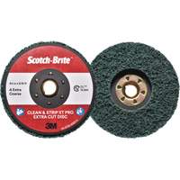 Disque extra coupe  Clean and Strip  XT Pro Scotch-Brite, 4-1/2" dia., Grain Extra grossier, Oxyde d'aluminium NRZ Safety Inc.
