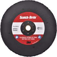 Disque extra coupe  Clean and Strip  XT Pro Scotch-Brite, 7" dia., Grain Extra grossier, Oxyde d'aluminium NRZ Safety Inc.