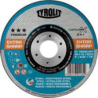 Cerabond X Grinding Wheel, 5" x 9/32", 7/8" Arbor, Ceramic, Type 27 NRZ Safety Inc.