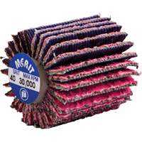 Threaded Mini Flap Wheel, Ceramic Alumina, 40 Grit, 1" x 1" x 1/4"-20 NRZ Safety Inc.