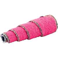 R928 Tapered Spiral Roll, 80 Grit, 1/2" Dia., Ceramic Alumina, 1-1/2" L, 1/8" Arbor NRZ Safety Inc.