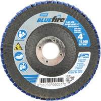 R884P BlueFire&reg; Conical Flap Disc, 4" x 5/8", Type 29, P60 Grit, Zirconia Alumina NRZ Safety Inc.