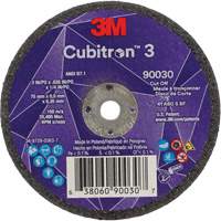 Cubitron 3 Cut-Off Wheel, 3" x 0.035", 1/4" Arbor, Type T1, Ceramic, 21000 RPM NRZ Safety Inc.