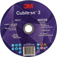 Meule &agrave; tronçonner Cubitron 3, 7" x 0,09", Arbre de 7/8", Type T27, C&eacute;ramique, 8500 Tr/min NRZ Safety Inc.