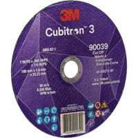 Meule &agrave; tronçonner Cubitron 3, 7" x 0,09", Arbre de 7/8", Type T27, C&eacute;ramique, 8500 Tr/min NRZ Safety Inc.