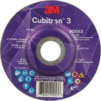 Cubitron 3 Cut-Off Wheel, 4-1/2" x 0.04", 7/8" Arbor, Type T27, Ceramic, 13300 RPM NRZ Safety Inc.