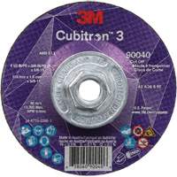 Cubitron 3 Cut-Off Wheel, 4-1/2" x 0.045", 5/8"-11 Arbor, Type T27, Ceramic, 13300 RPM NRZ Safety Inc.