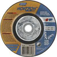 NorZon Plus SGZ CA Grinding & Cutting Wheel, 4-1/2" x 1/8", 5/8"-11 Arbor, Type 27, Ceramic Alumina NRZ Safety Inc.