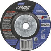 Meule Gemini, 4-1/2" x 1/4", Arbre 5/8"-11, Oxyde d'aluminium, Type 27 NRZ Safety Inc.