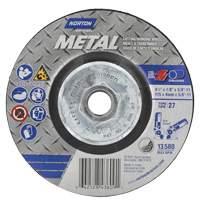 Metal Grinding & Cutting Wheel, 4-1/2" x 1/8", 5/8"-11 Arbor, Type 27, Aluminum Oxide NRZ Safety Inc.