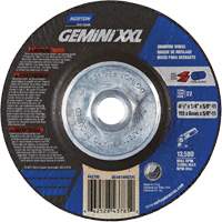 Meule XXL Gemini, 4-1/2" x 1/4", Arbre 5/8"-11, Oxyde d'aluminium, Type 27 NRZ Safety Inc.
