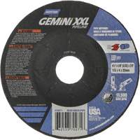 Gemini XXL Grinding & Cutting Wheel, 4-1/2" x 1/8", 7/8" Arbor, Type 27, Aluminum Oxide NRZ Safety Inc.