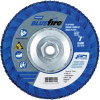 BlueFire&reg; Standard-Density Flap Disc, 7" x 5/8"-11, Type 27, P36 Grit, Zirconia Alumina NRZ Safety Inc.