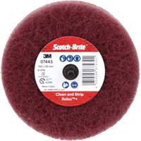 Scotch-Brite Roloc Plus General Purpose Scuffing Wheel, 4" Dia. NRZ Safety Inc.