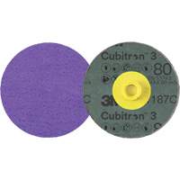 Cubitron 3 Roloc Fibre Disc, 4" Dia., 80+ Grit, Ceramic NRZ Safety Inc.