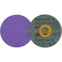 Cubitron 3 Roloc Fibre Disc, 3" Dia., 80+ Grit, Ceramic NRZ Safety Inc.