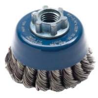 Brosse-boisseau &agrave; fils nou&eacute;s, 2-3/4" dia. x 5/8"-11 arbre NRZ Safety Inc.
