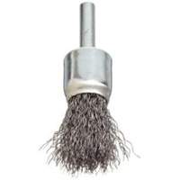 Brosse &agrave; fils cr&ecirc;p&eacute;s avec moyeu, 3/4", Fils 0,006", Tige 1/4" NRZ Safety Inc.