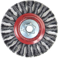 Roue compl&egrave;te de c&acirc;ble de torsion, Dia. 4", Fils 0,02", Arbre 5/8"-11, Acier NRZ Safety Inc.