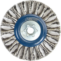 Roue compl&egrave;te de c&acirc;ble de torsion, Dia. 4", Fils 0,02", Arbre 5/8"-11, Acier inoxydable NRZ Safety Inc.