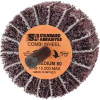Roue Combi Buff and Blend 898001 Standard Abrasives, 2" dia. x 1" la, Arbre 1/4", Oxyde d'aluminium NRZ Safety Inc.